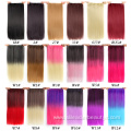 Synthetic 5 Clips In Extensions Silky Straight Hairpieces